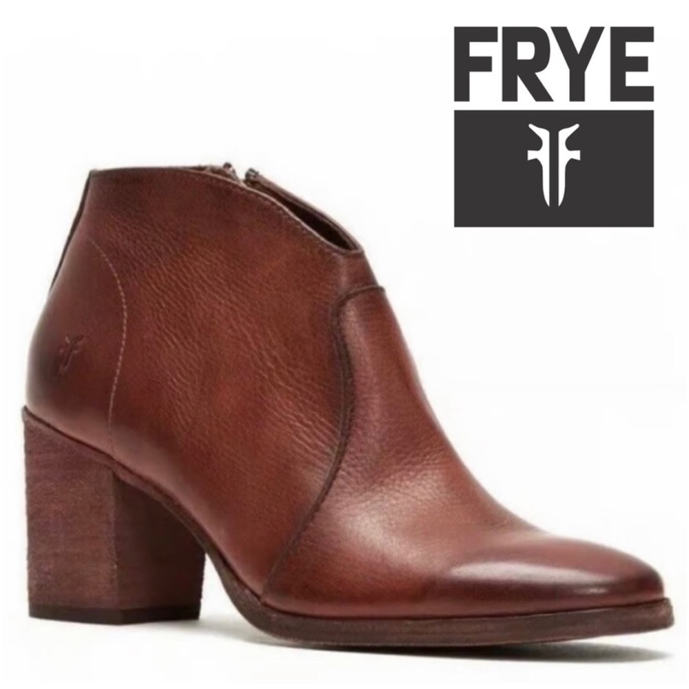 Frye Nora Zip Short Bootie in Red Clay - Size 9.5